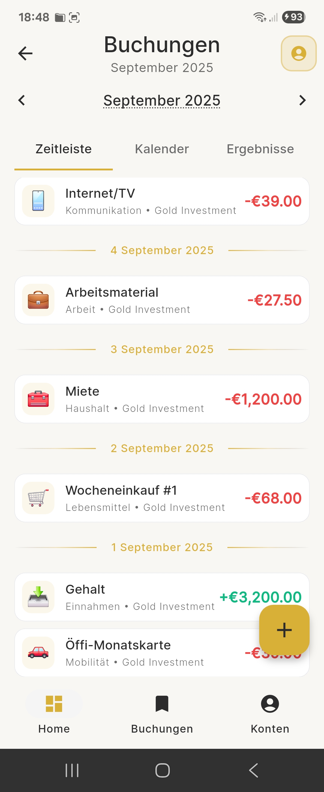 Budget Tracking - Transactions